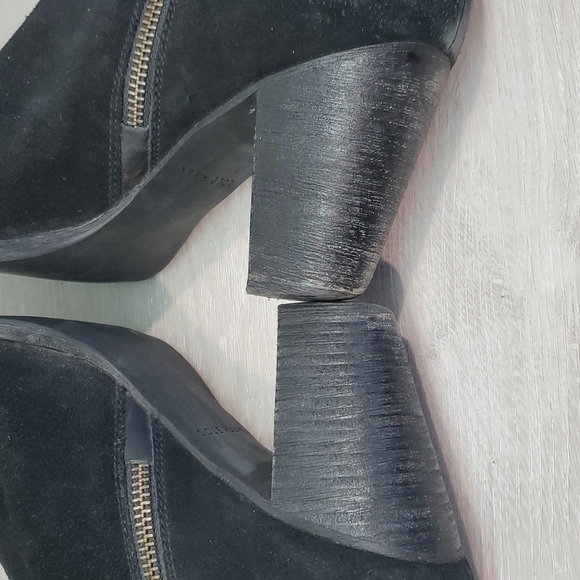 Cole Haan Womens Ankle Suede Sides Zip Nunuck Heels boots sz 9.5B - Picture 8 of 15
